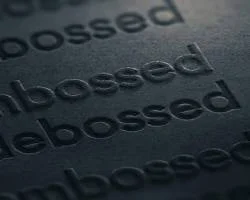 embossing and debossing for packaging