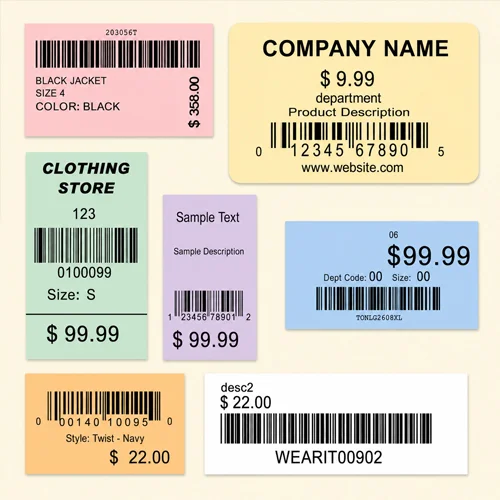 barcode clothing labels view 1