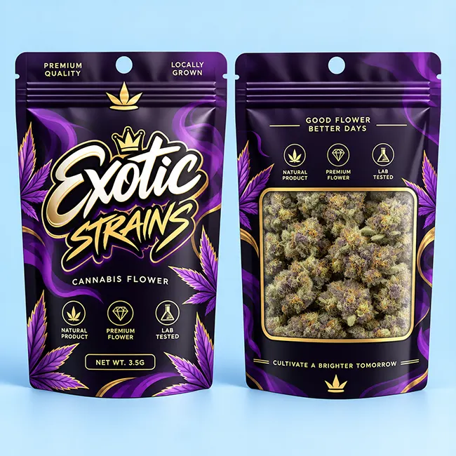 custom exotic mylar bags view 3