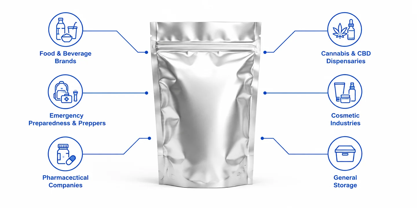 Overview of top industries using Mylar bags