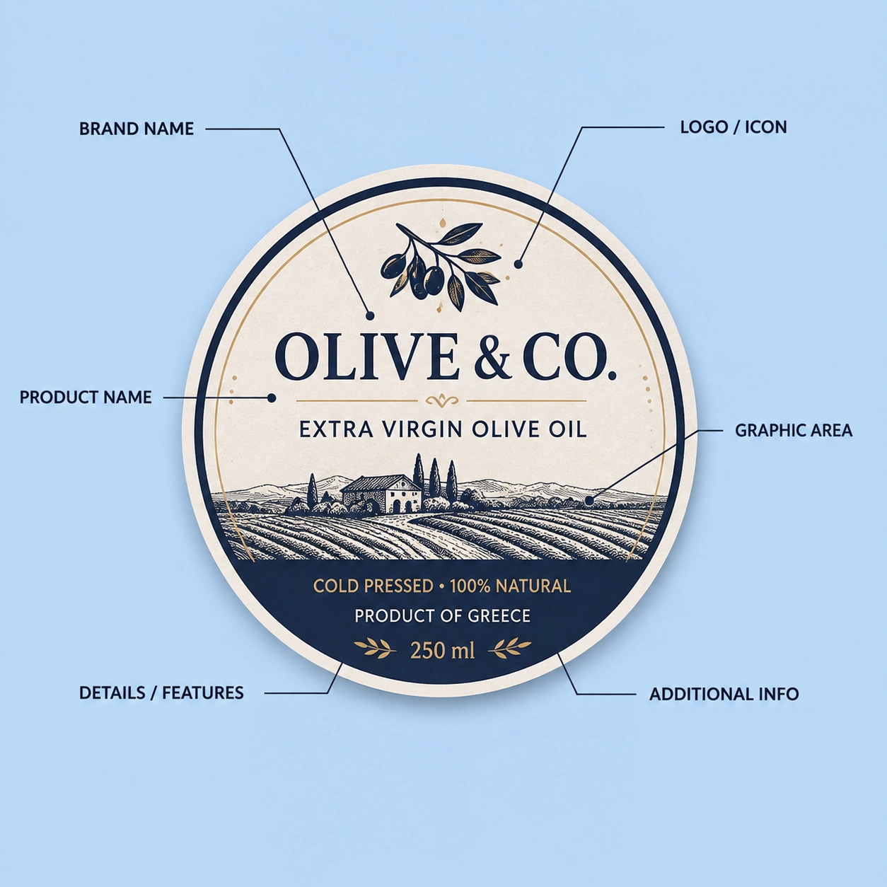 round labels view 4