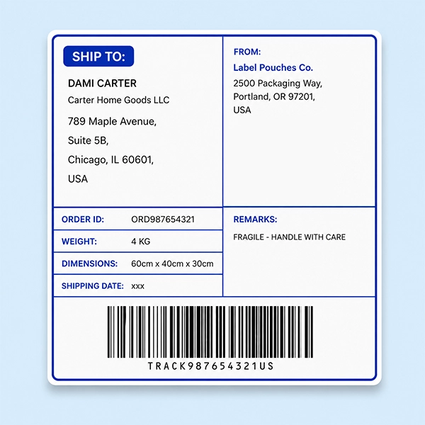 custom single labels view 1
